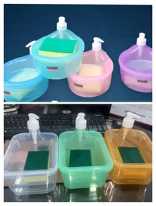 READY DISPENSER SABUN 2 IN 1 KAPASITAS 1 LT UNTUK SABUN CUCI PIRING free SPONGE SPONS CUCI PIRING