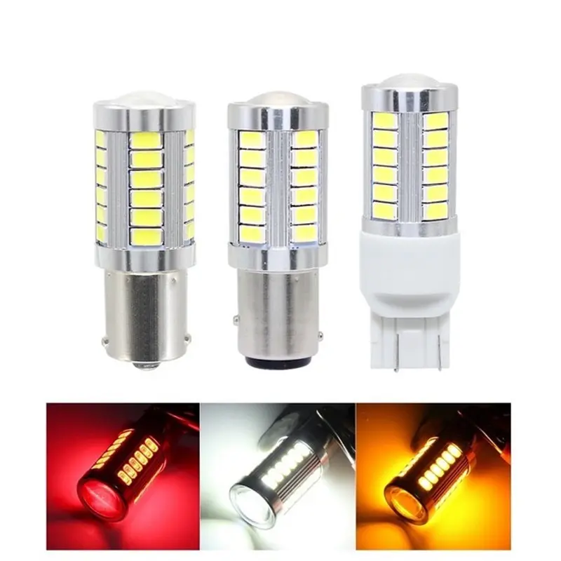 ไฟหรี่ LED ไฟท้าย ไฟถอย ไฟเบรก ขั้ว T20 T10 แบบเสียบ แบบเคี้ยว จำนวน 1 หลอด (xx27)
