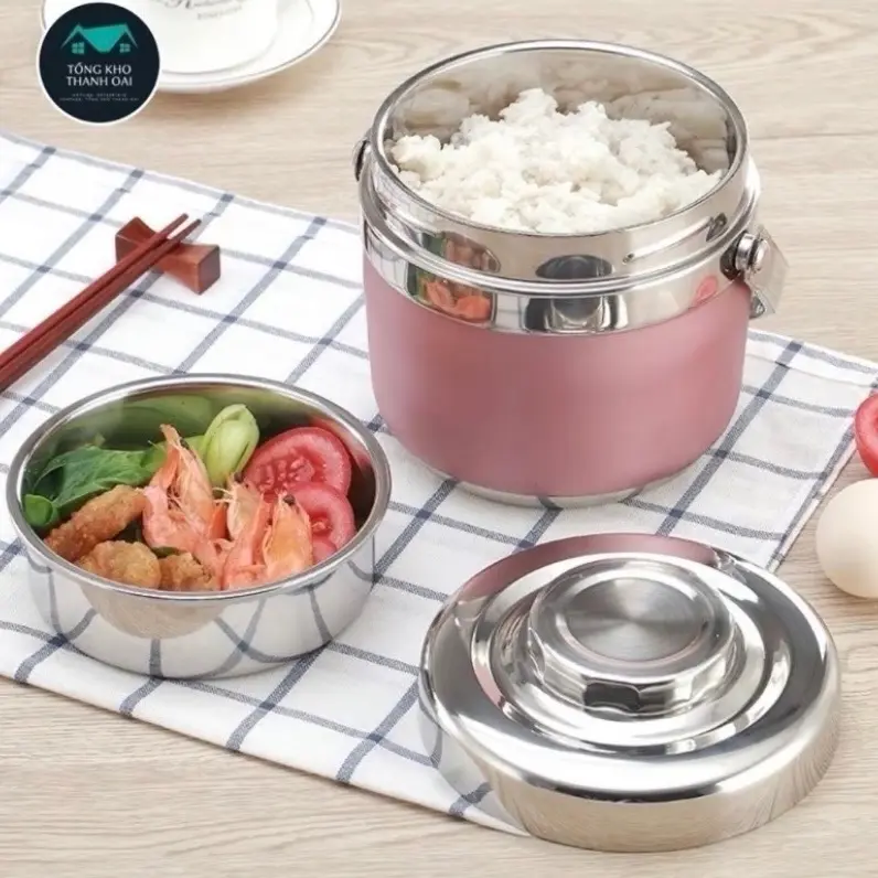 Hộp đựng cơm cao cấp, giữ nhiệt, chất liệu inox 304 bền đẹp bentobox