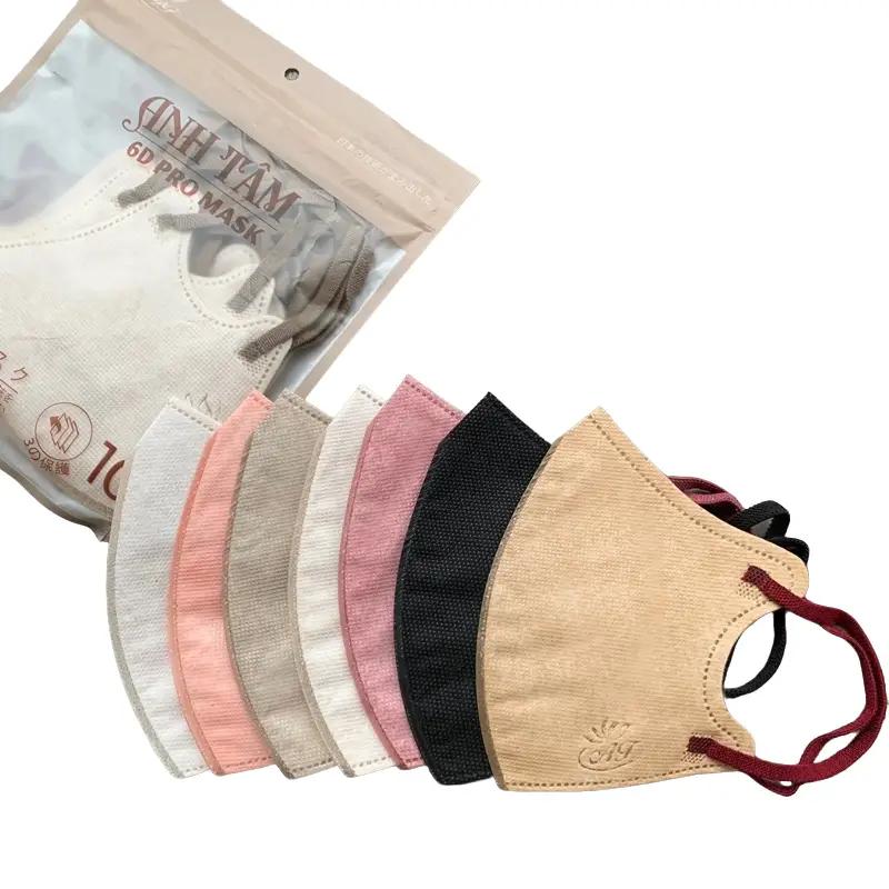 [ 100 chiếc tặng 30c]  Khẩu trang 6D Promask Anh Tâm 3 lớp kháng khuẩn - ôm mặt, không đau tai