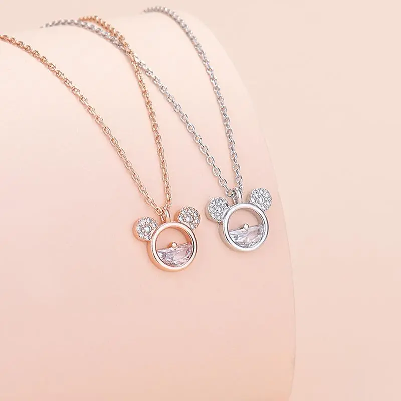 Vòng Cổ Chuột Mickey, Dễ Thương, Thời Trang Cá Tính Nữ, Mặt Dây Chuyền Zircon, Dây Chuyền Xương Đòn, Phong Cách Người Nổi Tiếng Trên Internet, Ngọt Ngào Và Tự Nhiên, Hợp Xu hướng 2