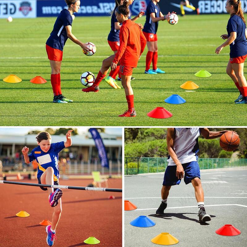 Product Introduction of 1 piece of football cone disk speed equipment marked with agile training logo, flat Kon bucket 1