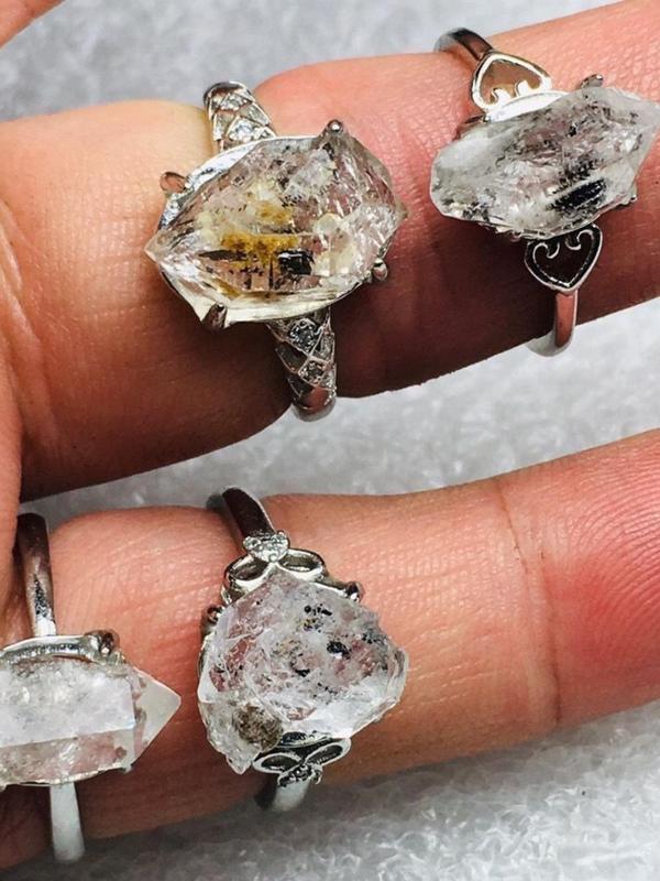 Natural Crystal Ring, Fashion Jewelry for Party, Daily Clothing Decor, Trendy All-match & Exquisite Jewelry for Birthday Gift 5