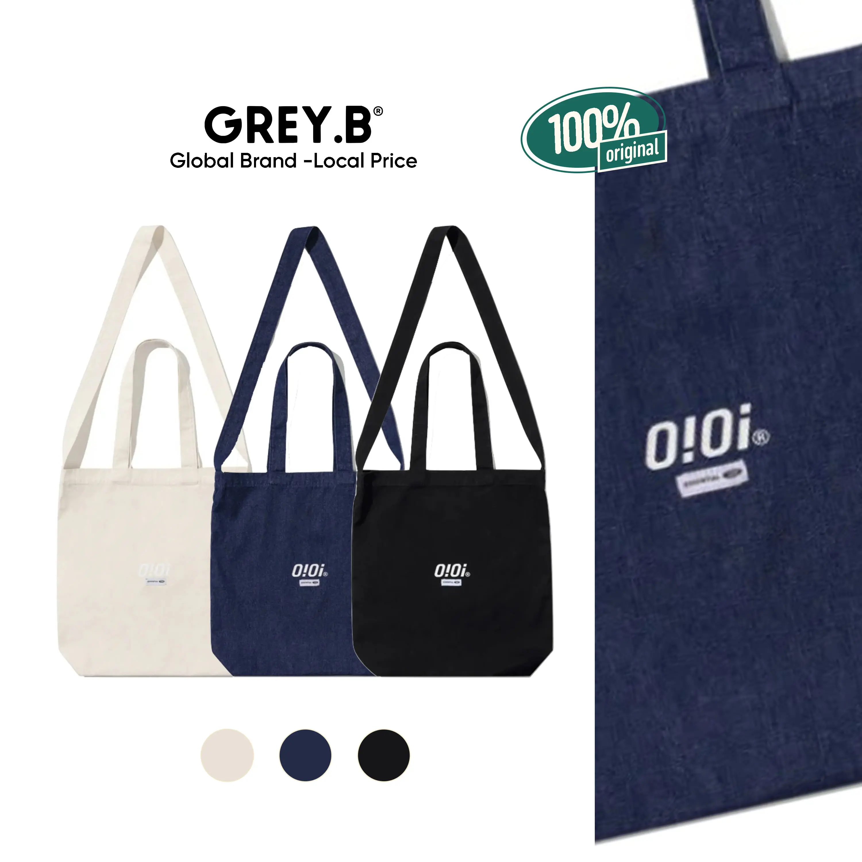 Túi Vải Đeo Vai O.I.O.I Tote Bag GREYB Freesize Unisex
