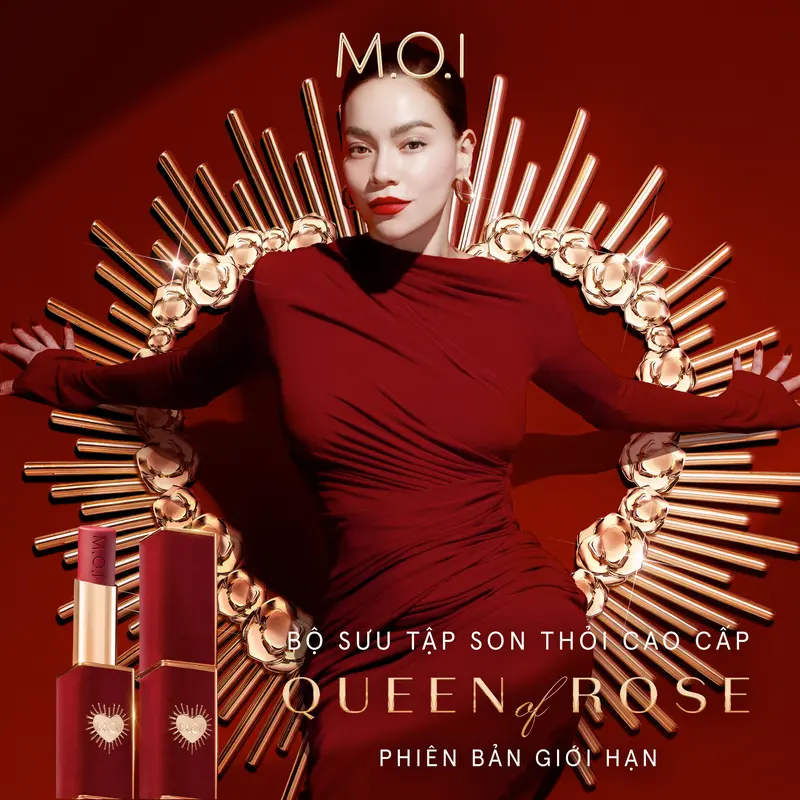 Son thỏi cao cấp Queen Of Rose Phiên bản giới hạn 2.7g 1