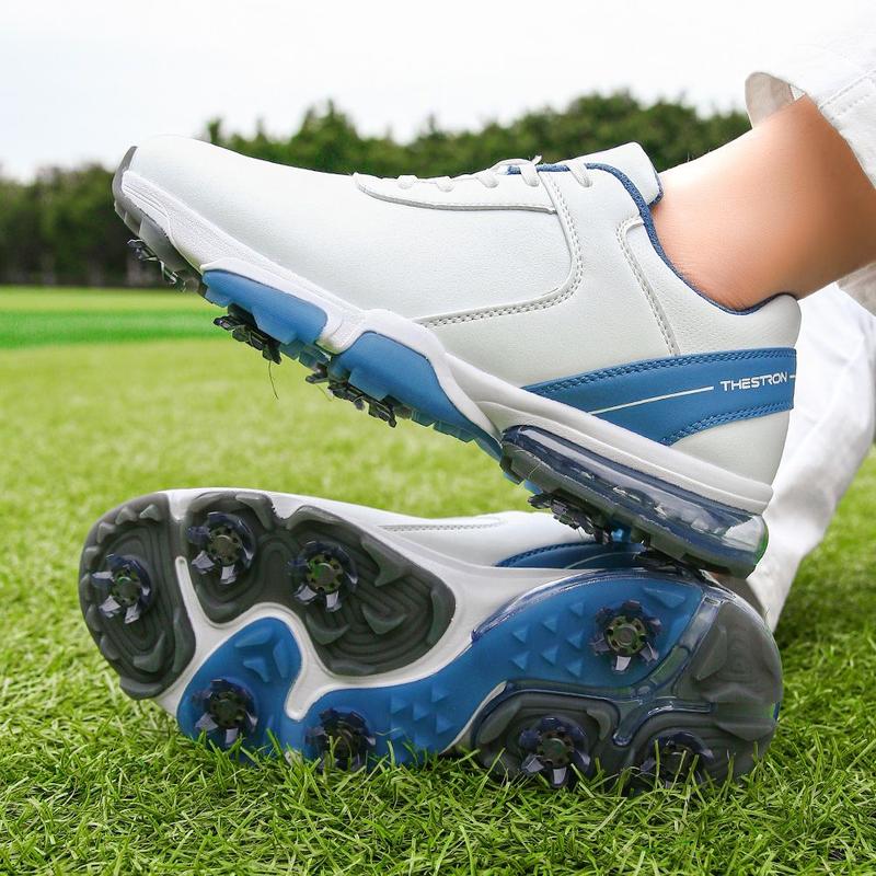 Product Introduction of New Breathable Men's Golf Shoes Professional 8 Studs Large Size Waterproof Non-slip Lightweight Casual Sports Shoes XZ25044 27
