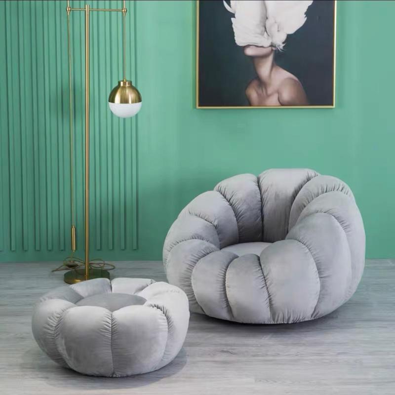Ghế tựa sofa tựa lưng hình bông hoa, ghế bệt có kèm đôn, nệm ngồi bệt dựa lưng dày đẹp chắc chắn