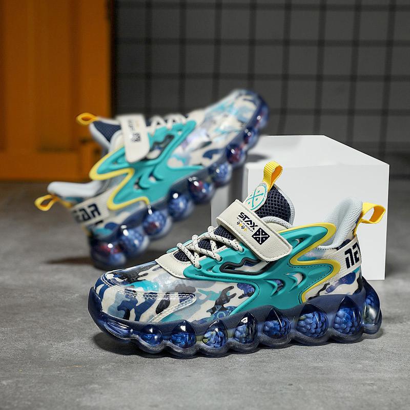 【SOFEISTORE】 Sepatu Anak Laki Laki Sneakers Casual sports musim panas baru anak laki-laki bersol lembut berpori-pori dan berpori-pori untuk anak perempuan 7