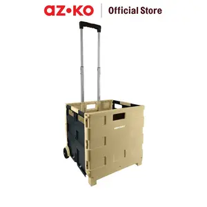 AZKO Maxbuilt Troli Lipat Portable 25 Kg - Krem Alat Pengangkut Barang Dengan Roda Wheels Cart Troli Kardus Box Perlengkapan Industri