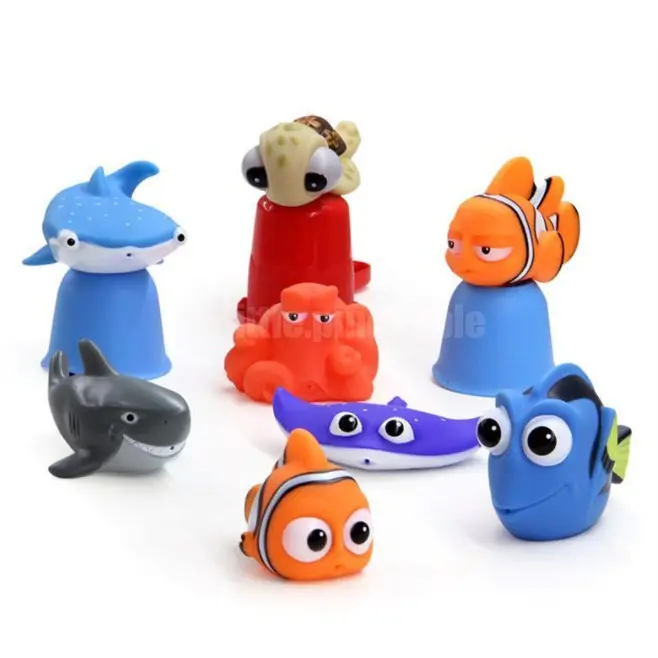 Đồ Chơi Hình Nemo Con Vật Thả Bồn Tắm Cho Bé Cá Hề Bạch Tuộc Rùa Cá Mập Xanh Xám Cá Đuối - Hàng có sẵn - Chọn mẫu 001601 1