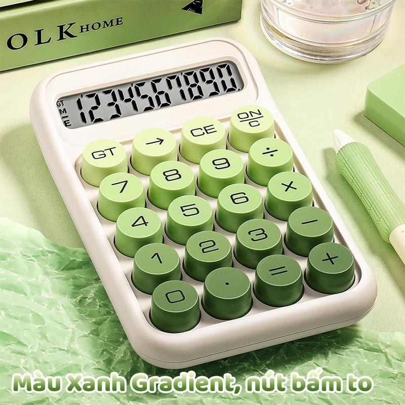 M.Y Máy tính cầm tay Muyuan máy tính bỏ túi phím cơ 10 chữ số nhiều màu sắc xinh xắn thiết kế nhỏ gọn