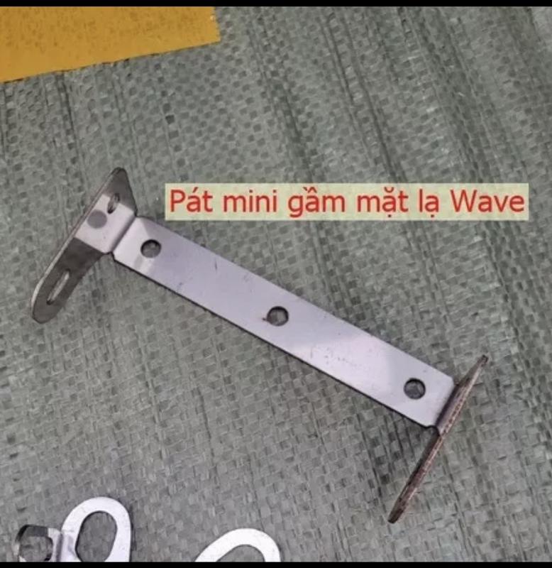 Pat gắn đèn trợ sáng cho wave vị trí dới mặt nạ inox 304 Phụ Kiện Phụ Tùng