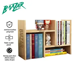 READY! BMZAR Rak Buku Kayu Rak Buku Minimalis Serbaguna Rak Atas Rak Buku Mini Portabel Rak Dan Kokoh