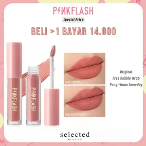 PINKFLASH Lipcream Lip Matte Lipstik Lembut Tahan Lama Pelembab Pigmentasi Tinggi 24 Warna