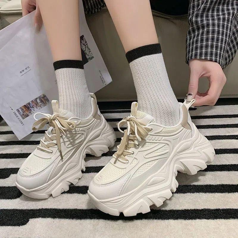Giày Nữ, Độc Đáo, Dad Shoes, Bộ Sưu Tập Mùa Lò Xo 2024, Đế Tăng Chiều Cao, Dễ Phối Đồ, Thời Trang, Giày Thể Thao Thường Ngày Giày Thể Thao Sneaker 4
