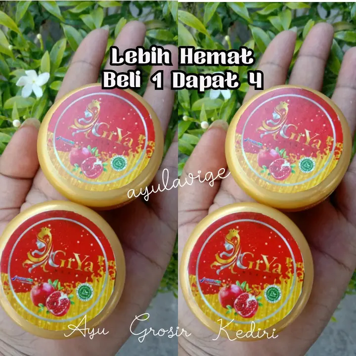 (DAPAT 4)CREAM GRYA BEAUTY DNA SALMON ORIGINAL 12,5grm Semua Jenis Kulit Mencerahkan Mengencangkan wajah