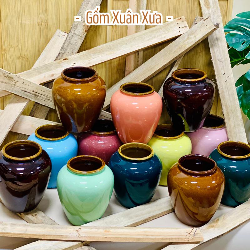 Lu Uống Nước, Cốc Uống Nước Tiện Dụng, Tráng Men Bóng Đẹp Cả Trong Lẫn Ngoài, lu uống nước loại 1
