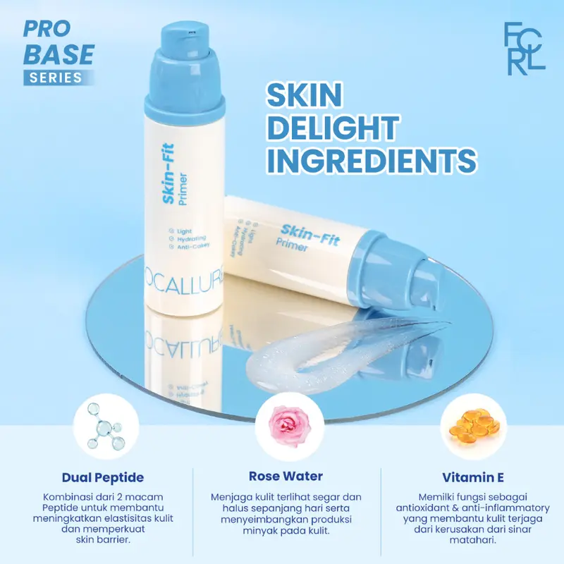 FOCALLURE Skin-Fit Primer Anti-Cakey Locks Makeup Oil-Control Hybrid Probase 1
