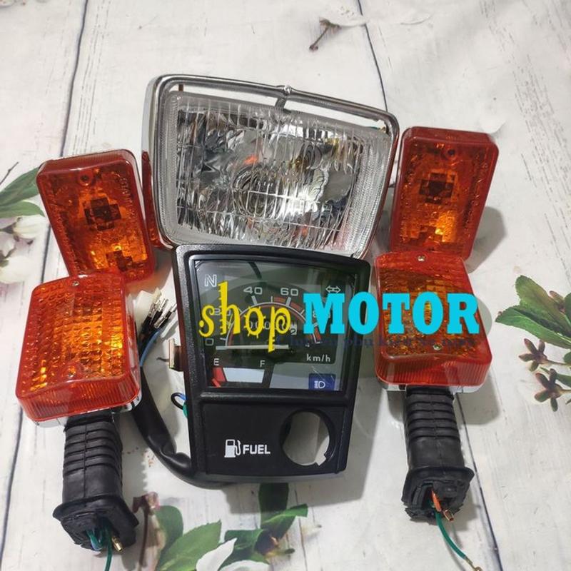 [CỰC ƯU ĐÃI] Cụm pha đèn trước - Bộ xi nhan Trước/ sau - Đồng hồ cơ xe CUB 82 4