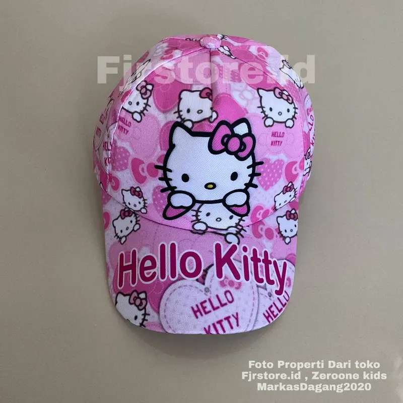 Topi Baseball Anak Perempuan Motif Sublime Animasi | By Fjrstore.id 1
