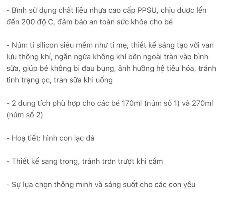 Product Introduction of Bình Sữa Hàn Quốc Moyuum-Chất Liệu Cao Cấp Nhựa PPSU (đổi size núm) 1
