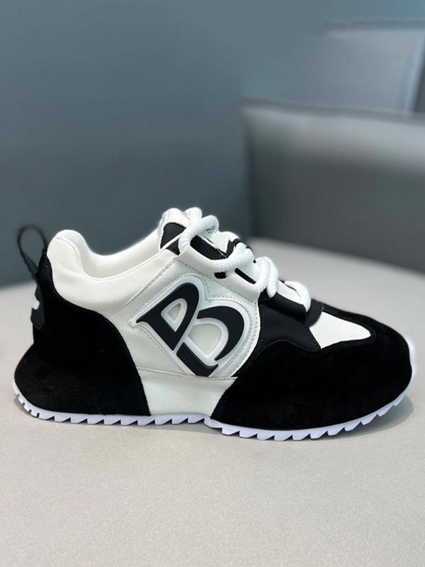 Men's Fashionable Lace Up Low Top Sneakers, Casual Comfortable Breathable Sports Running Shoes, Male All-match Round Toe Chunky Sneakers for Daily Life, Shoes for Christmas List Closed Trainer Runner Training 2