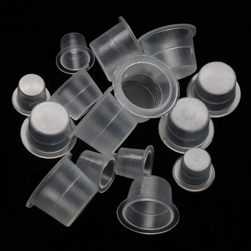 100PCS S/M/L Plastic Disposable Microblading Tattoo Ink Cups Permanent Makeup