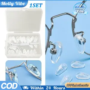 20PCS Nose Pad Silikon Bantalan Hidung Kacamata Air Bag Empuk Anti Slip Dengan Toolkit