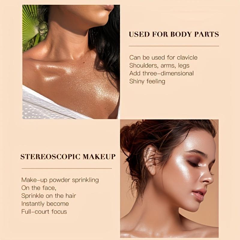 Product Introduction of Brightening Fairy Highlighter Powder - Full Body Contouring and Clavicle Pearlescent Patting Powder for Face and Eye 9