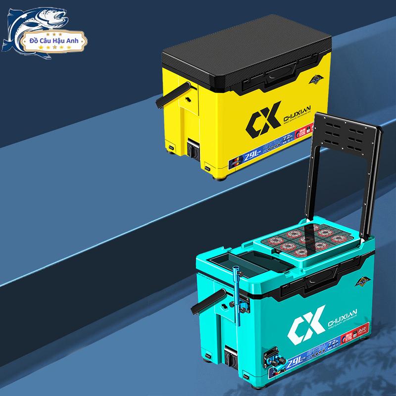 Thùng Câu Đài Chixuan Đa Năng Thể Tích 29L Kèm Phụ Kiện Nâng Cấp Chuyên Dụng Câu Đài KK11