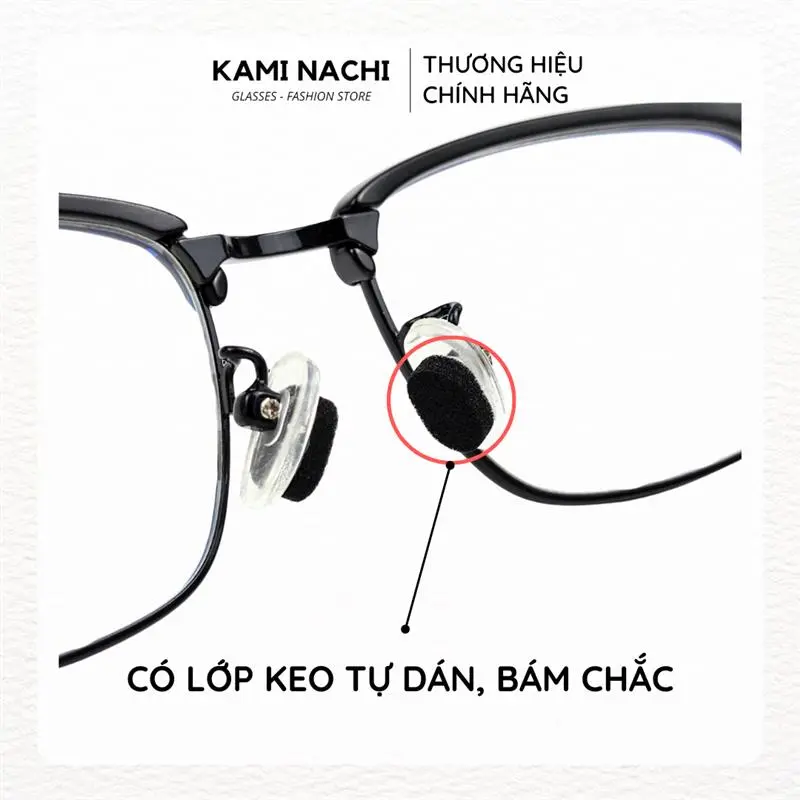 【SGDFYG】 Bộ 8 miếng đệm mũi chống trượt cho kính bằng silicon siêu mềm KAMI NACHI