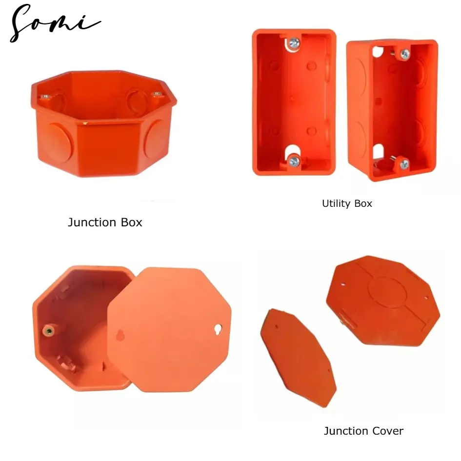JUNCTION BOX / UTILITY BOX / COVER PVC ORANGE
