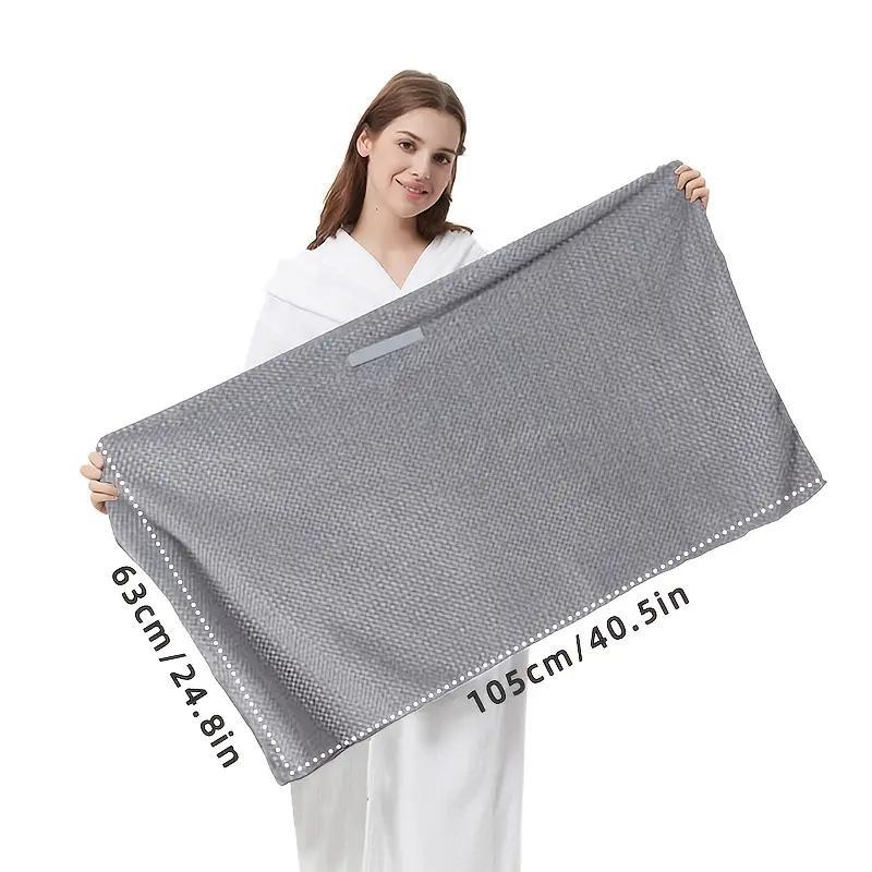 Large Hair Towel, 1 Count Soft & Skin Friendly Hair Drying Towel, Highly Absorbent Hair Towel for Bathroom, Bathroom Supplies 1
