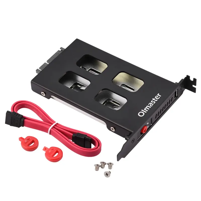 Oimaster Pci Mobile Rack Enclosure Hard Disk Drive Case Box For 2.5 Inch Sata Sdd Hdd Adapter