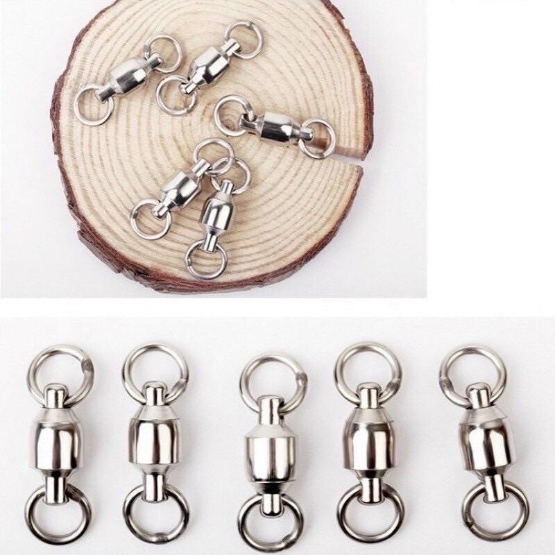 Khoá link khoá số 8 săn hàng buộc trục thẻo câu cá xoay 360 inox thép không gỉ - Fishing, Đi Câu