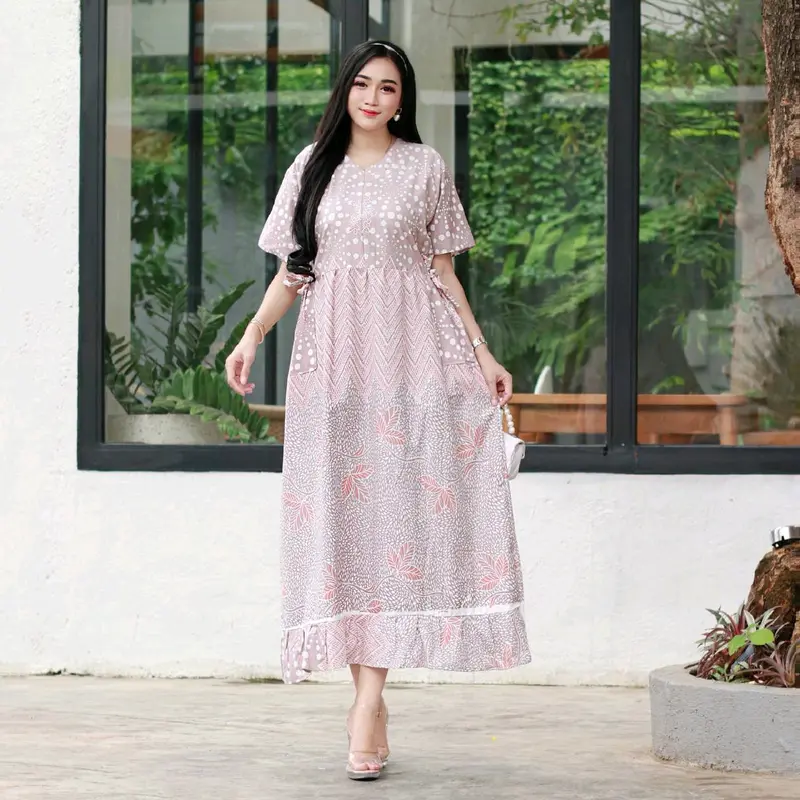 Daster Chiby Adelin Wanita Murah Meriah Kekinian - Daster Murah Meriah 2023 Rayon Premium - Daster Busui Kekinian - Daster 100 Dapet 3 cantik katun - Dress Motif Bumil Midi Nyaman Panjang Pendek Santai Gaun Tidur Samping Tipis 3