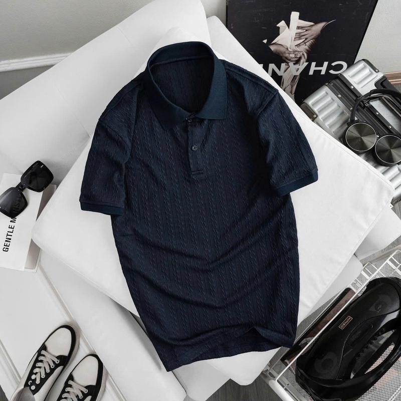   GIÁ THẤP  Áo Polo Vải Cotton Dệt Kim Cao Cấp Form Dáng Classic Hàn Quốc Sang Trọng Lịch Lãm PL06 Tay Ngắn Cộc Tay Ngắn Tay Có Cổ Menswear Pique Shirt 