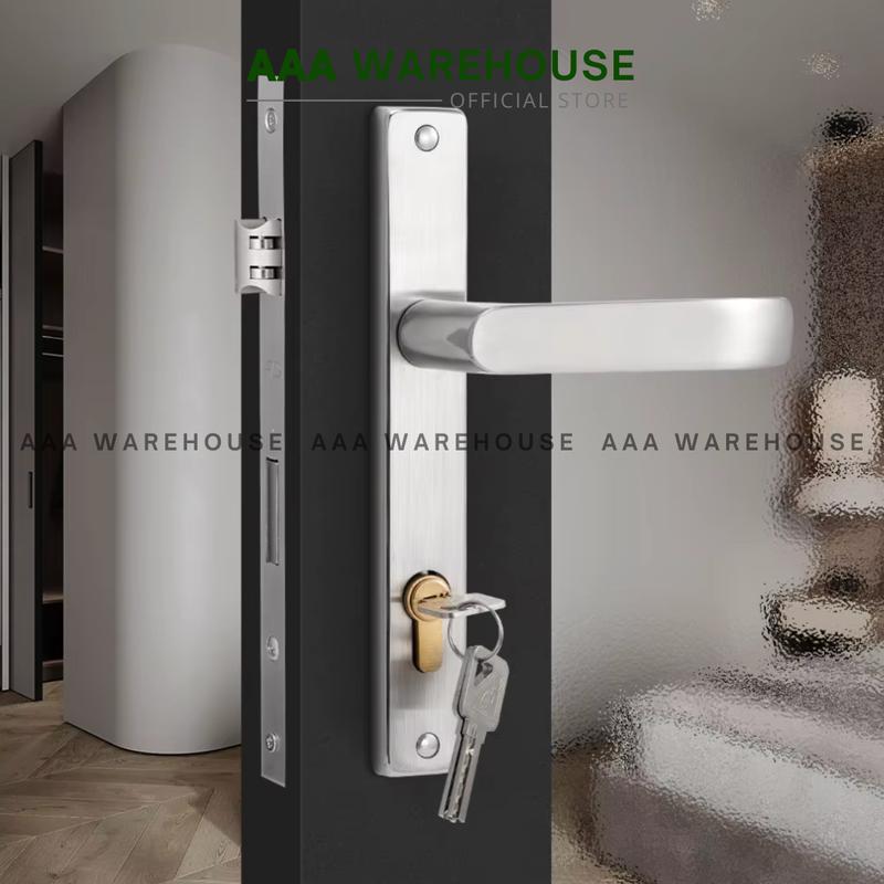 [AG INOX] Bộ Khoá Tay Gạt AG INOX dùng cho cửa đố 3x6, hệ 700 (Hàng đẹp)