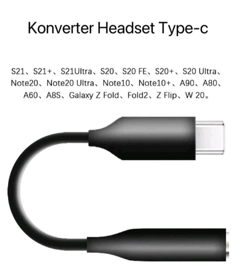 Product Introduction of Adapter Konverter Sambungan Headset type-c TO Jack Audio 3.5mm Accessories Headphone Earphone 4