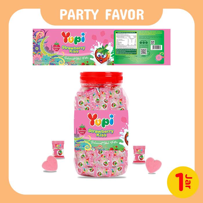 Gambar Yupi Strawberry Kiss Jar 300 gr - Party Favor dari Yupi Gummy Candies Kota Administrasi Jakarta Timur 5 Tokopedia