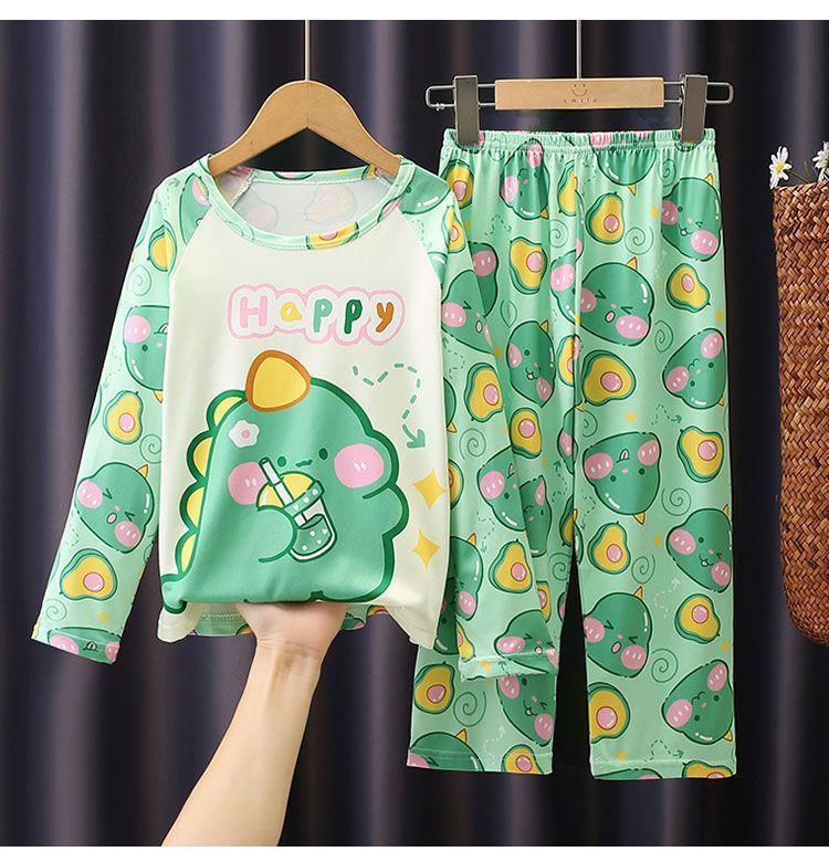Product Introduction of Bộ Đồ Ngủ Trẻ Em, Hàng Mới Về, Mỏng Và Dài Tay, Thích Hợp Cho Mùa Xuân Và Mùa Thu, Cho Bé Gái, Trẻ Em Trung Và Lớn, Thiết Kế Hoạt Hình, Quần Áo Điều Hòa Không Khí, Bộ Quần Áo Mặc Nhà 22