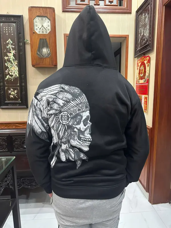 Áo  Khóa Kéo Lá Phong Thổ Dân Mẫu Mới 2024 - Áo Nỉ  Dài Tay Hot Trend Menswear Top 2