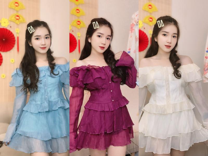 Bộ áo kèm chân váy chất đũi xước T58 By Nguyễn Thảo Nữ Women