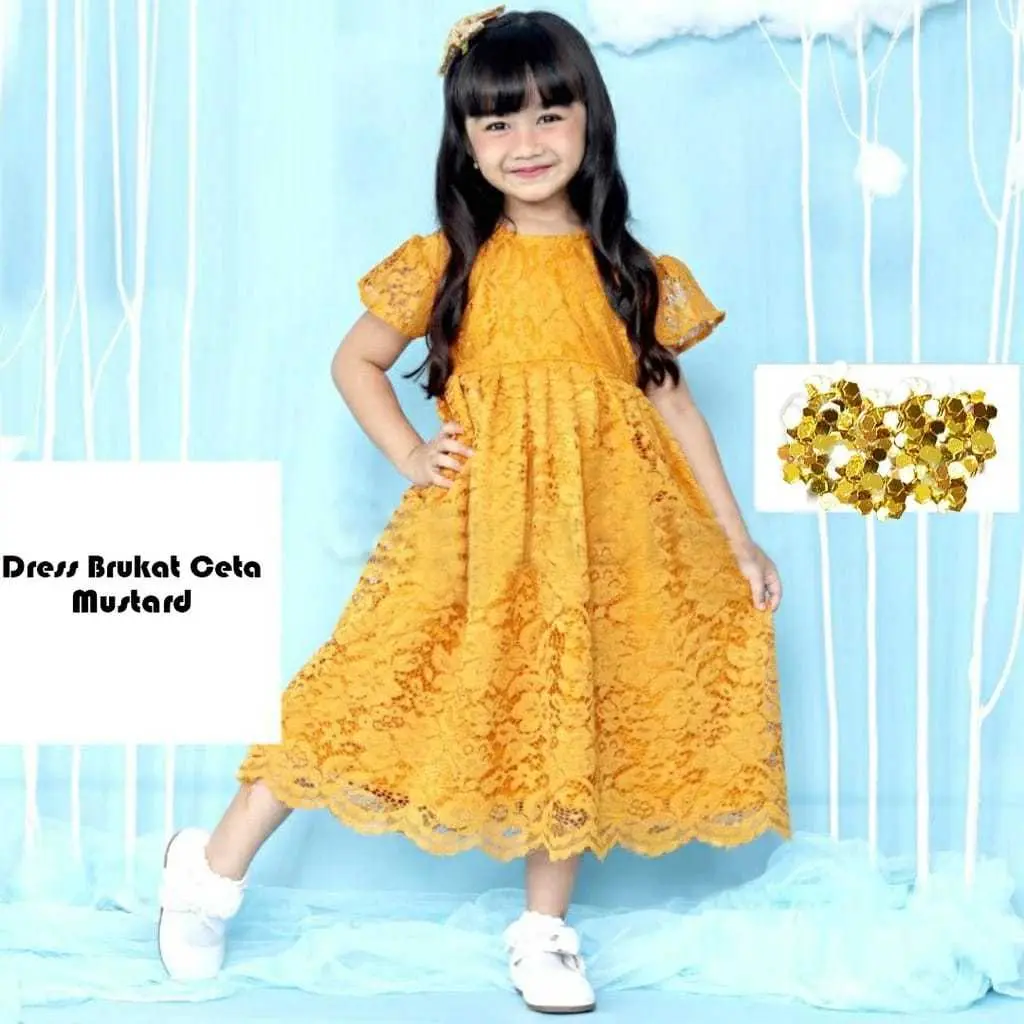 DRESS BORKAT IMPORT / GAUN ANAK PEREMPUAN /BAJU ANAK TERMURAH