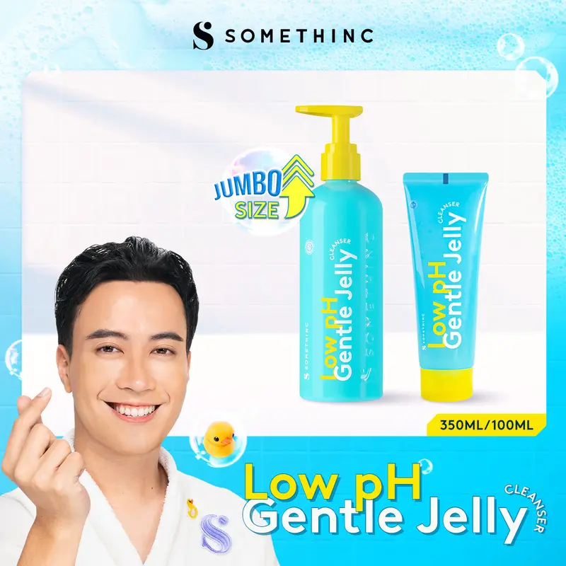 SOMETHINC Low pH Gentle Jelly Cleanser - Sabun Cuci Muka Tanpa Kulit Ketarik -  Facial  Cleansing, Membersihkan Wajah 2