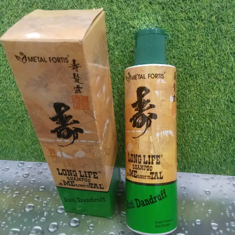 Shampo Metal Fortis Long Life 200ml Conditioner Haircare Shampoo Ketombe Perawatan Kering Membersihkan 1