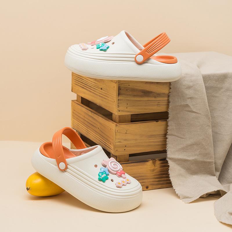 Dép cross nữ đế cao 7cm, Dép quai hậu nữ hottrend 2023 girl phố sang chảnh kiểu Hàn Quốc có quai hậu điều chỉnh CROSS TREND