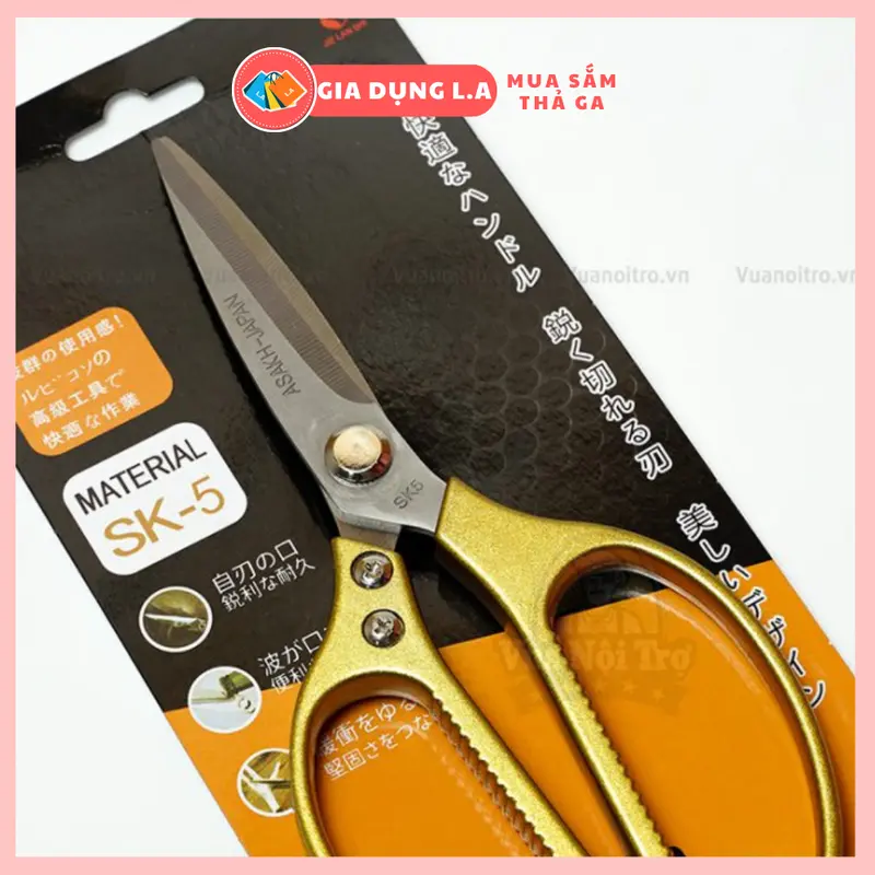 Combo 5 Kéo Cắt Gà Cao Cấp SK 5 Nội Địa Nhật Siêu Bén & Siêu Bền Dùng Cho Nhà Bếp 1