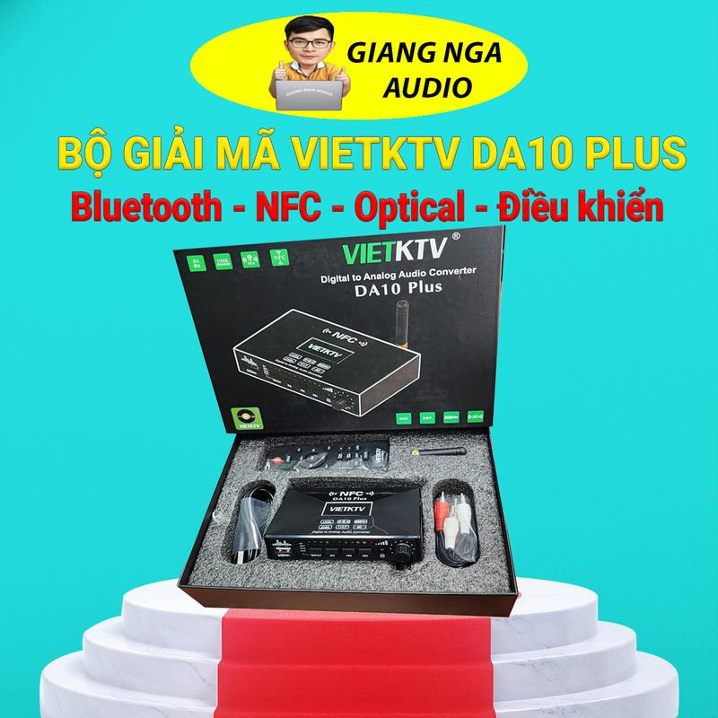  bộ chuyển đổi  học quang âm thanh optical sang AV VIETKTV DA10 Plus Có bluetooth có NFC Bảo hành 12 Tháng Phụ Kiện 