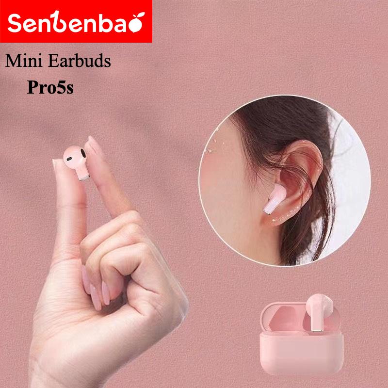 Tai nghe không dây PRO5S Mni  Nhét Tai  tai nghe Bluetooth mini thực sự mức HiFi âm thanh nổi iPX5 chống thấm nước tích hợp Mic khử tiếng ồn cho iOS và Andriod  Nghe Nhạc  tai nghe điều khiển cảm ứng Earphone